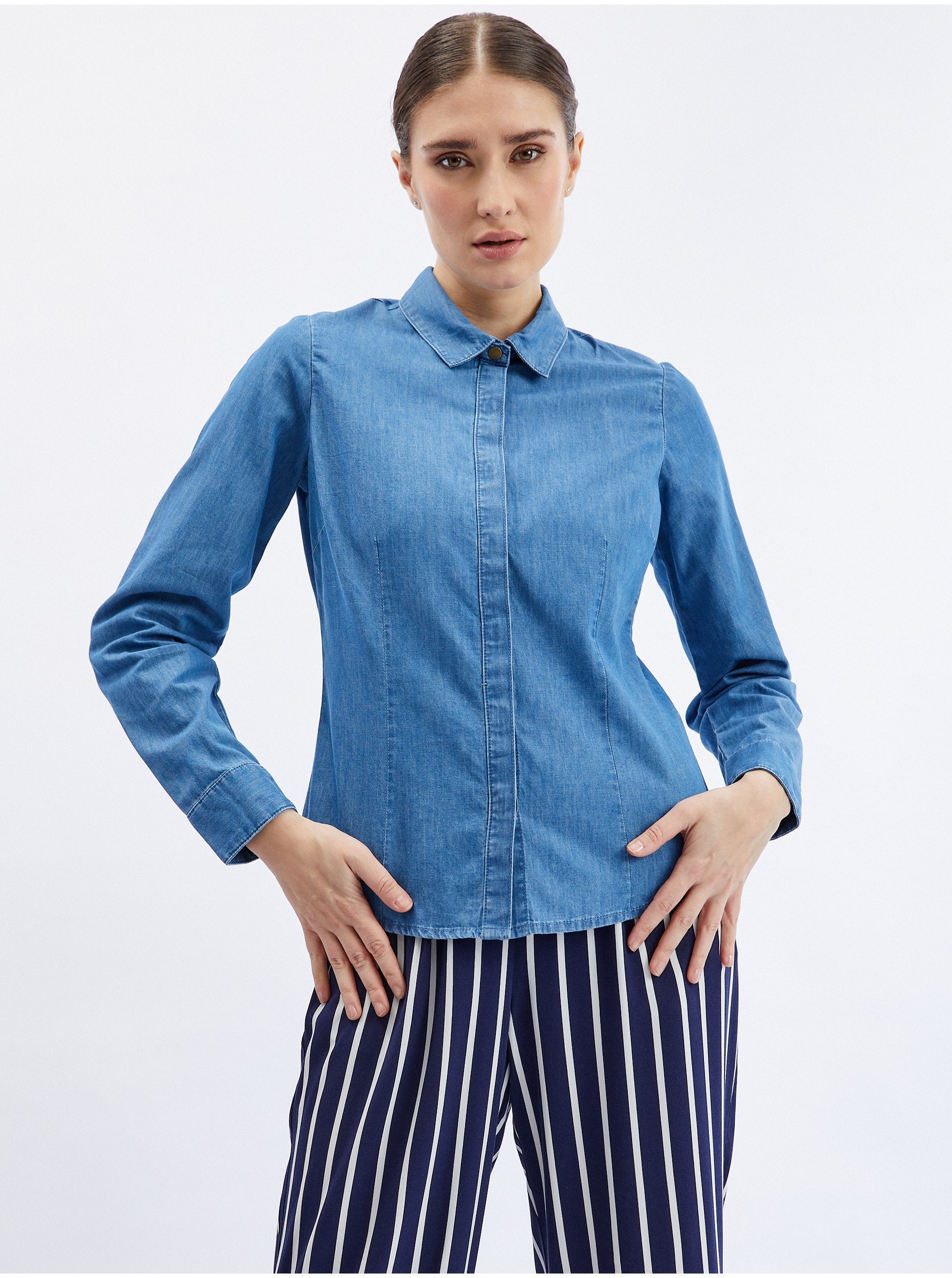 Modra ženska denim srajca ORSAY