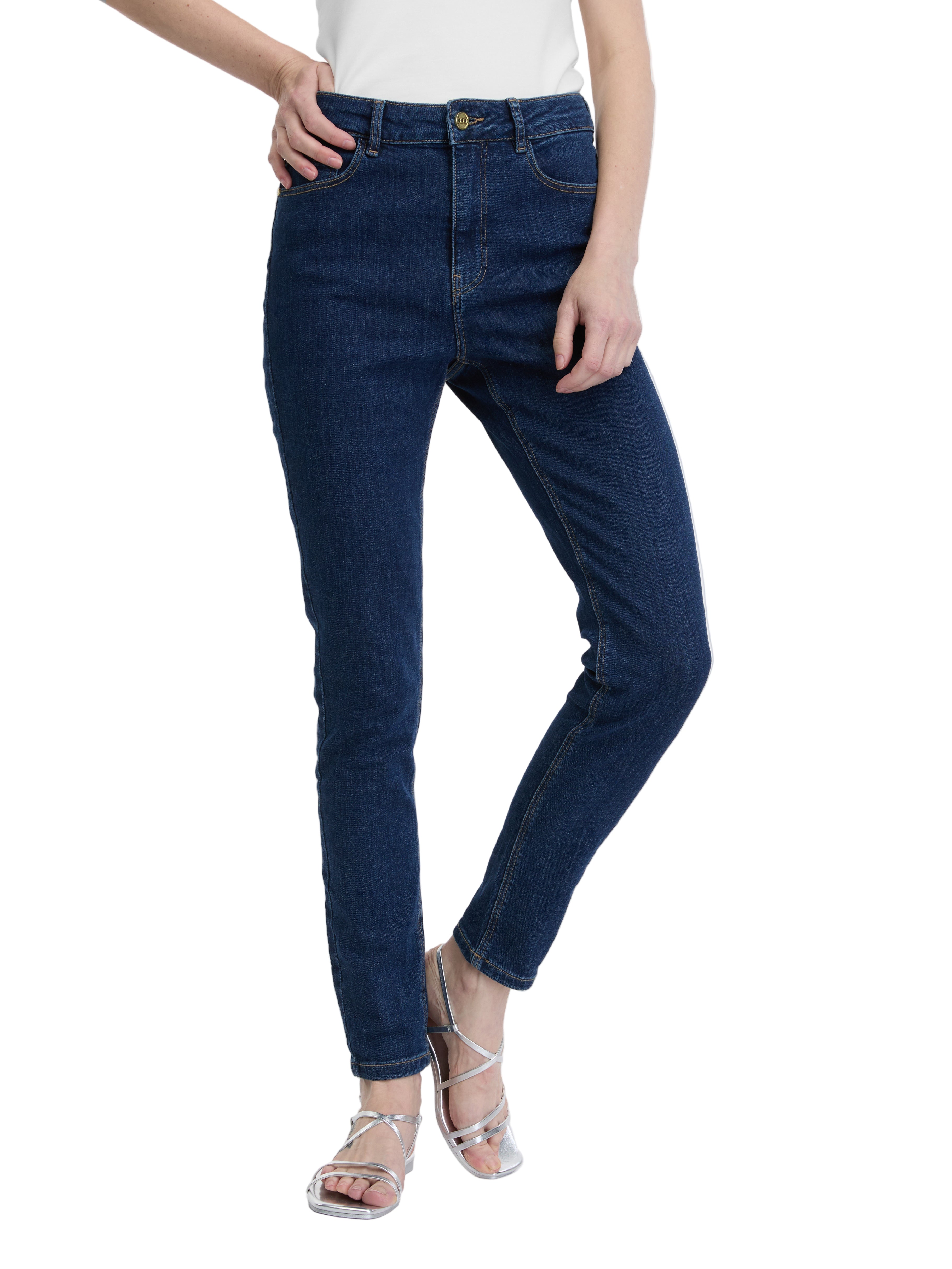 Temno modre ženske skinny jeans hlače ORSAY